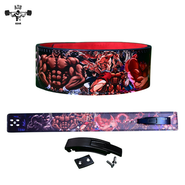 Cintura Sollevamento Pesi Anime Powerlifting in pelle, Bodybuilding Fitness Allenamento, Leva in fibbia