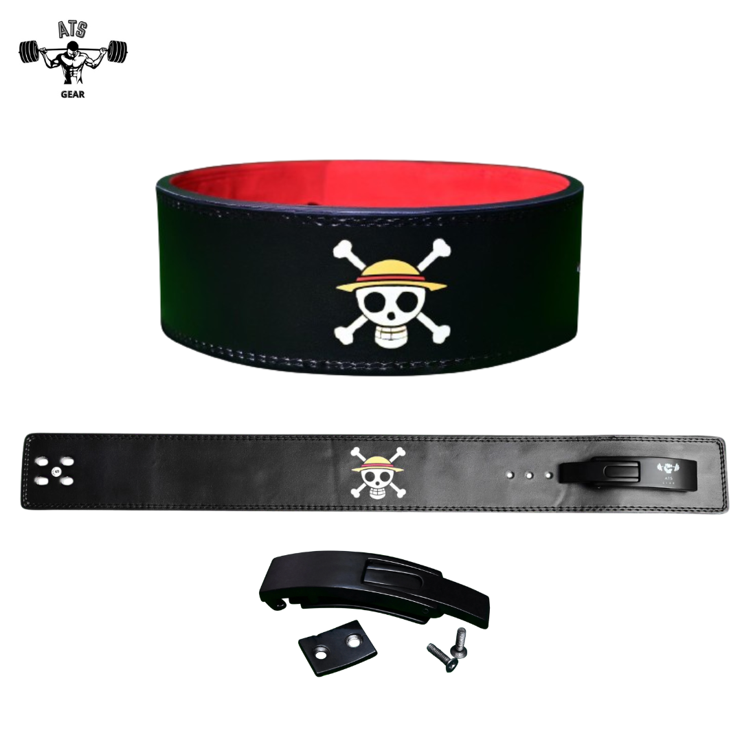 Cintura Sollevamento Pesi Anime Powerlifting in pelle, Bodybuilding Fitness Allenamento, Leva in fibbia