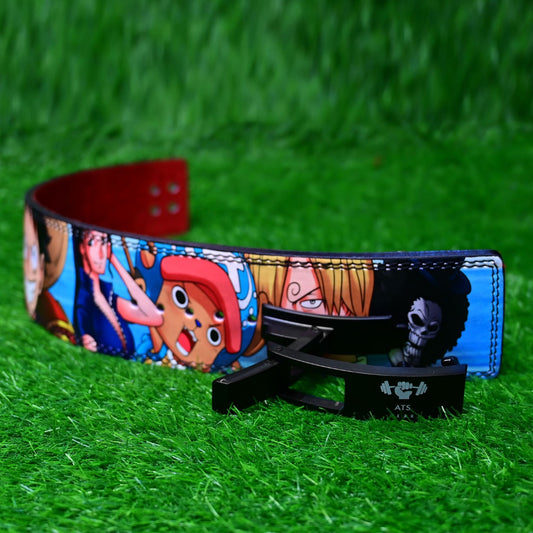 Cintura Sollevamento Pesi Anime Powerlifting in pelle, Bodybuilding Fitness Allenamento, Leva in fibbia