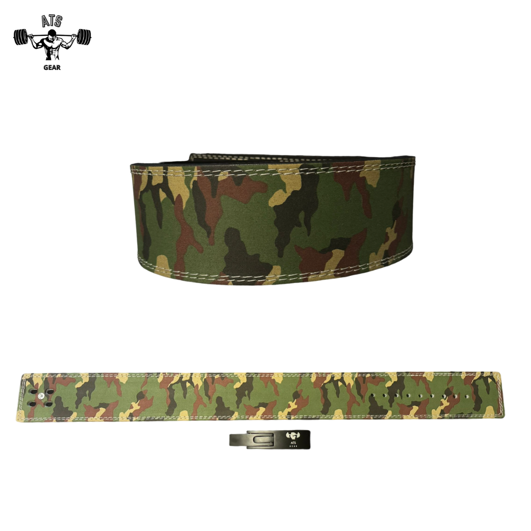 Cintura Sollevamento Pesi  Powerlifting in pelle Militare, Bodybuilding Fitness Allenamento, Leva in fibbia