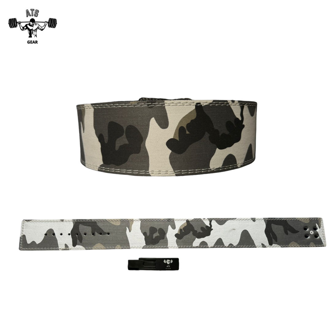 Cintura Sollevamento Pesi Anime Powerlifting in pelle Militare, Bodybuilding Fitness Allenamento, Leva in fibbia